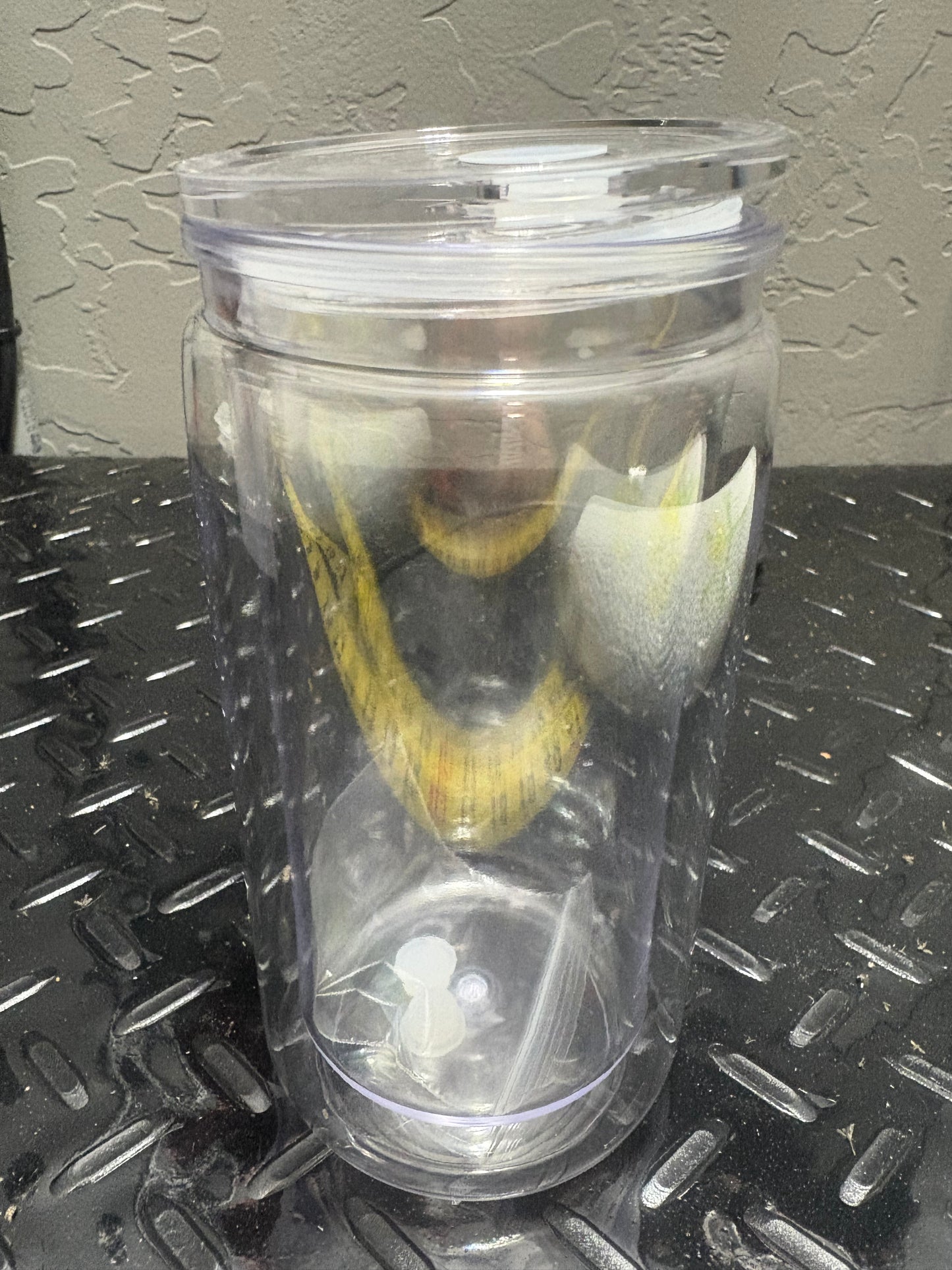 Plastic 16oz snowglobe tumblers